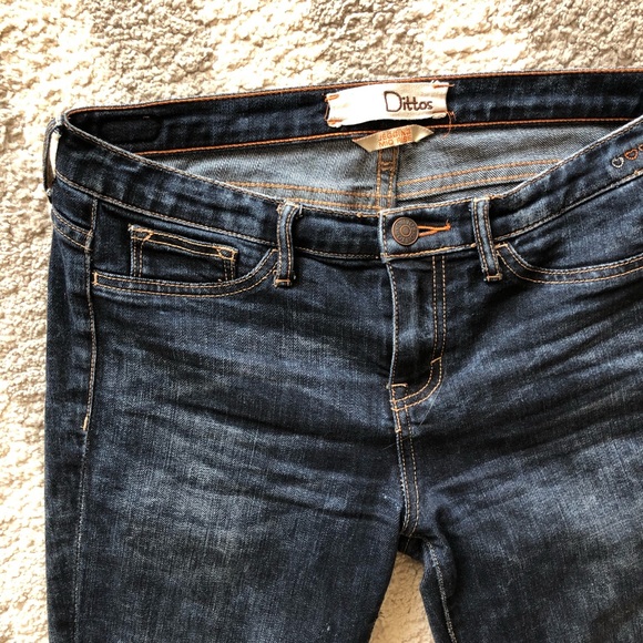 Dittos jeggings mid rise dark acid wash longer length - Picture 3 of 8